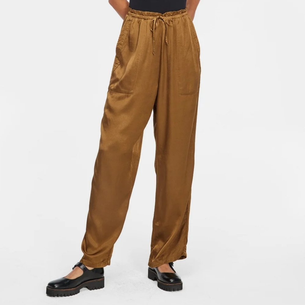 LACAUSA Satin Uma Pant, Size Medium, Copper (Sativa) Color